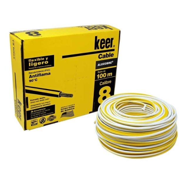 Rollo de cable THW calibre 8