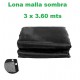 LONA MALLA SOMBRA LION TOOLS 3 X 3.60 MTS 