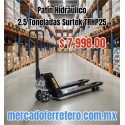 Patín Hidráulico Transpaleta con Ruedas Poliuretano 2.5 ton. TRHP25 Surtek