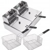 Freidora eléctrica doble bandeja 12 litros 17010 Silver Master