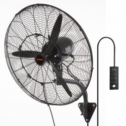 Ventilador Industrial de Pared 24" VEVOR con Nebulizador de Agua