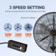 Ventilador Industrial de Pared 24" VEVOR con Nebulizador de Agua