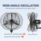 Ventilador Industrial de Pared 24" VEVOR con Nebulizador de Agua